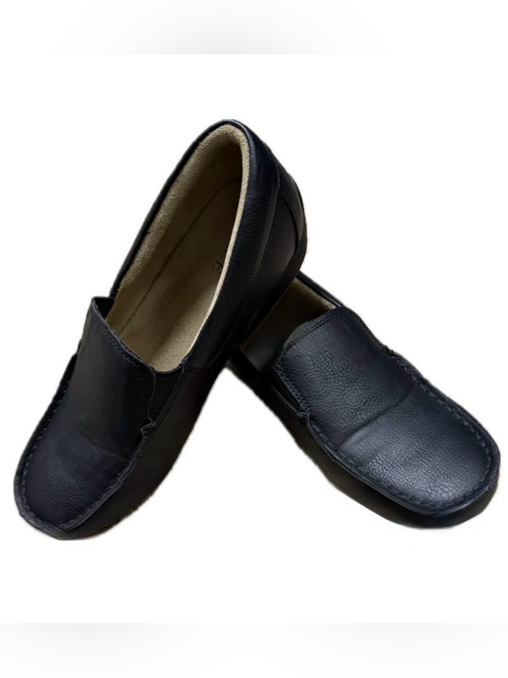 The Children's Place Black Kids Slip-On Dress Loafers shoes size 5